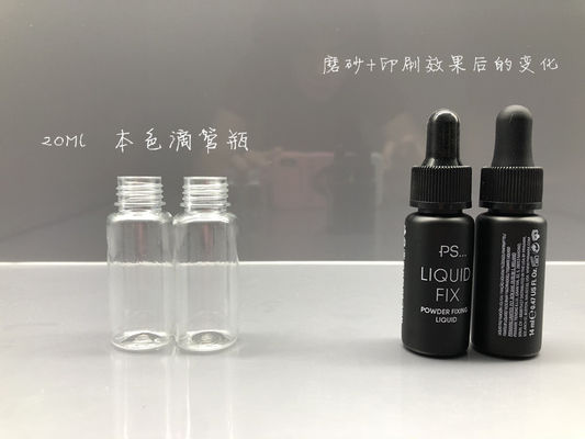 Black 1ml Essential Oil Bottles PET PVC 20ML Liquid Dropper Bottle