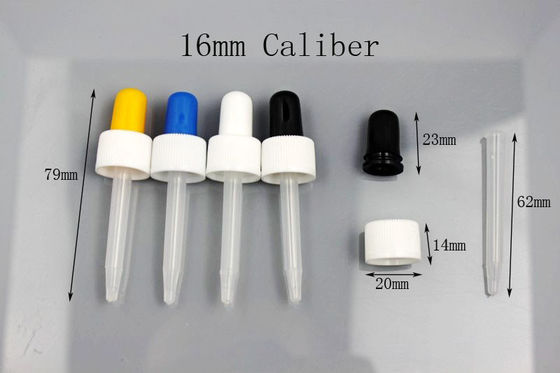 Clear 60ml Plastic Dropper Bottle UV Electroplated
