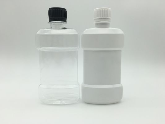 Flat Mouthwash Green Bottle Empty Plastic Bottles 250ml