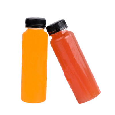 SCREW CAP 250ml Plastic Juice Bottles UV Electroplated Eco Friendly Juice Bottles