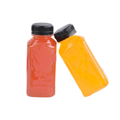 SCREW CAP 250ml Plastic Juice Bottles UV Electroplated Eco Friendly Juice Bottles