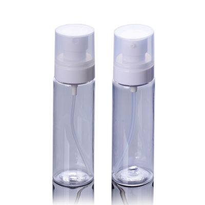 Clear 80ml Plastic Empty Mist Spray Bottles Silk Screen Printing