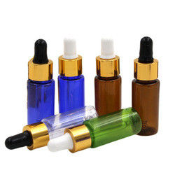 Clear 60ml Plastic Dropper Bottle UV Electroplated Oil Dropper Bottle