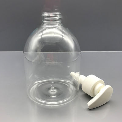 500ml Waterless Plastic Foaming Pump Bottles Clear Antibacterial 20cm