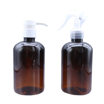 Amber Clear 60ml Plastic Lotion Bottles Round Shampoo Bottle