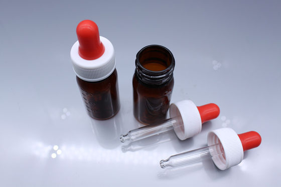 Brown Gold 15~100ml Dropper Bottle Round PET Plastic Dropping Bottles For medicine