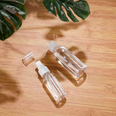 PET Plastic Lotion Bottles Boston Round Bottle 20~120ml Clear For Emulsion