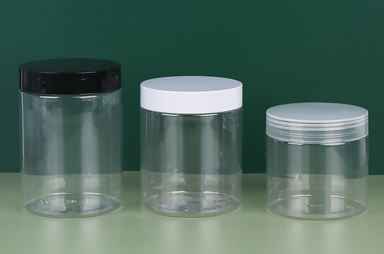 Customize 15ml 20ml Transparent PET Plastic Cream Jar Eye Cream Jar