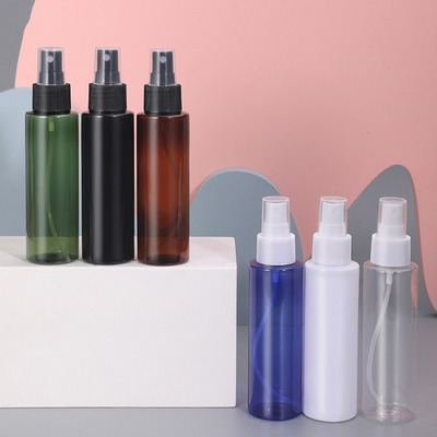 Pet 200Ml Flat Shoulder Clear Plastic Bottle With Mist Spray Cosmetic Toner
