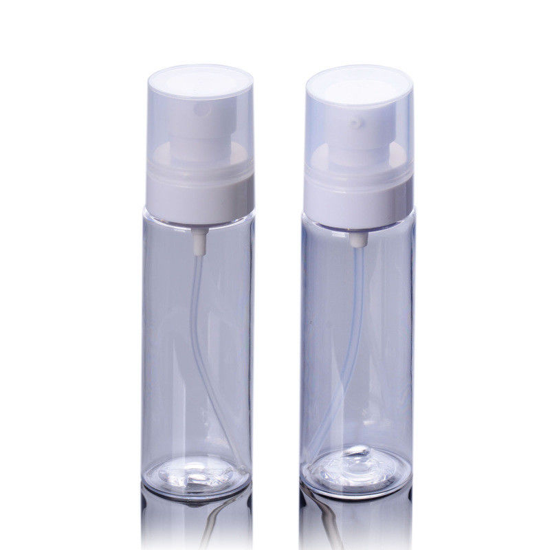Clear 80ml Plastic Empty Mist Spray Bottles Silk Screen Printing