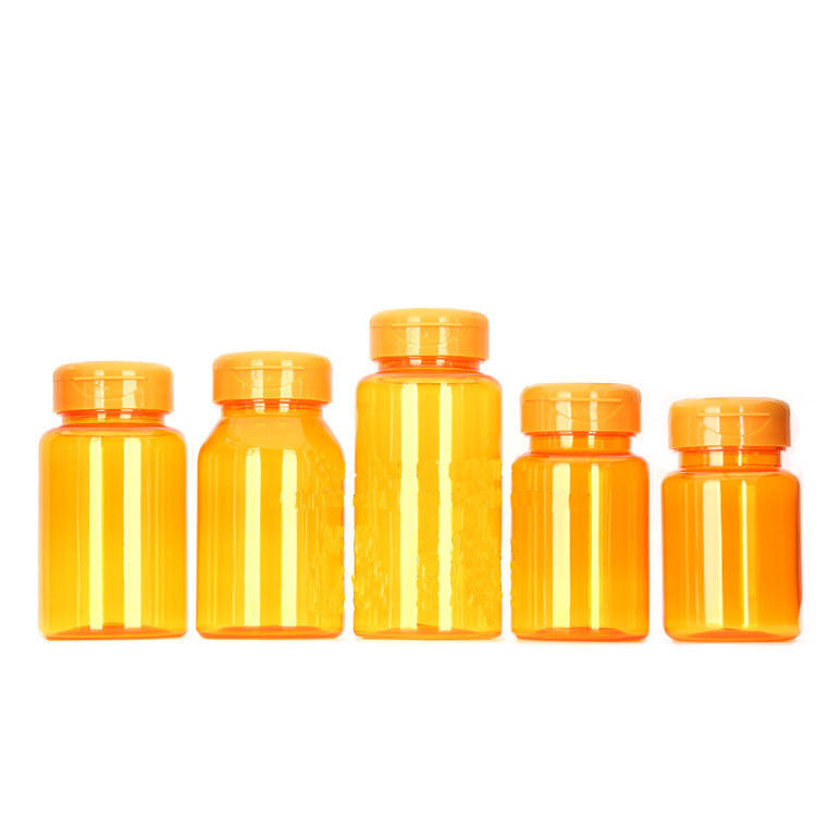 Flip Top 80CC Orange Medicine Bottle Plastic Liquid Medicine Bottles