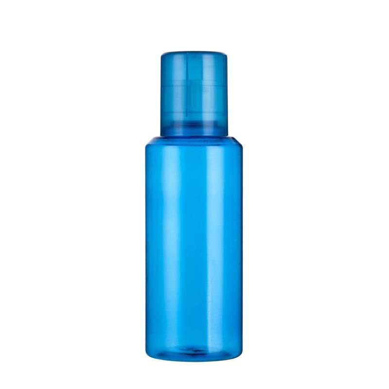 Cap Blue 500ml Plastic Mouthwash Bottle Refillable Silk Screen